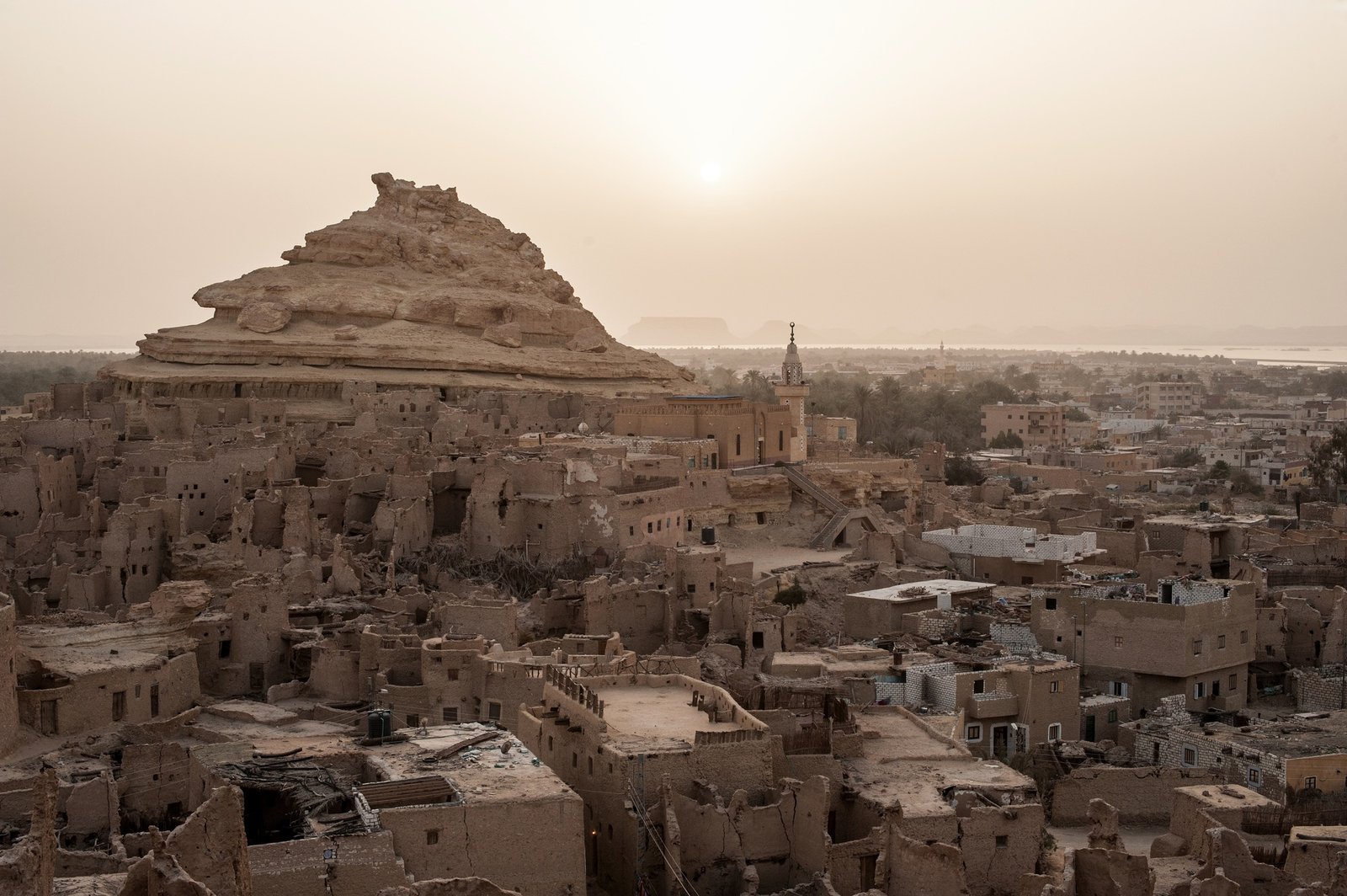 Beautiful horizontal shot of Oasis Siwa Egypt - perfect for background